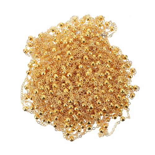 NESTINGHO 1 Satz Kugelkette Goldrand Kabelglied Handwerkskette Kabelkette bescherung weihnachten geldgeschenke weihnachten DIY-Kettenzubehör Kettenversorgung kupferbeschichtetes Eisen Golden von NESTINGHO