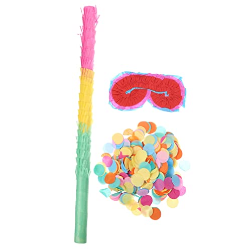 NESTINGHO 1 Satz Pinata-Zubehör Pinata-Kostüm Baseball-Piñata Party Konfetti Katze Piñata Kuh-Piñata komfetti party zubehör kinder Piñata-Stick aus Papier Pinata-Stick für Party Colorful von NESTINGHO