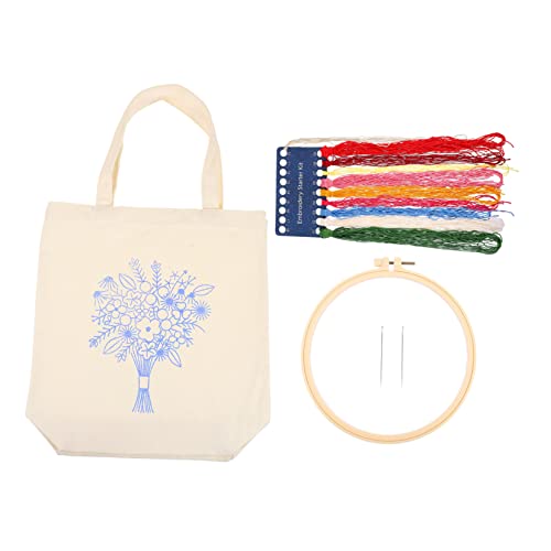 NESTINGHO 1 Set Canvas Bag-stickkasten Für Anfänger Mit Muster- -einkaufstasche von NESTINGHO