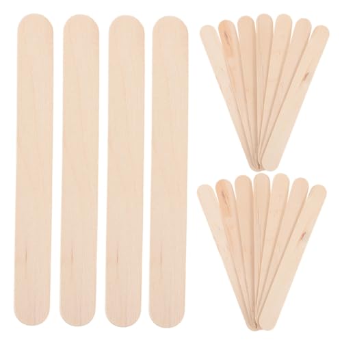 NESTINGHO 10 Packungen Farbe Eis am Stiel Eisstock Mini-Bastelstäbe farbige Eisstiele zum Basteln farbiges Eis am Stiel Cakesicle-Sticks Eisstangen DIY Bastelmaterial Wachsstäbe Holzstäbchen von NESTINGHO