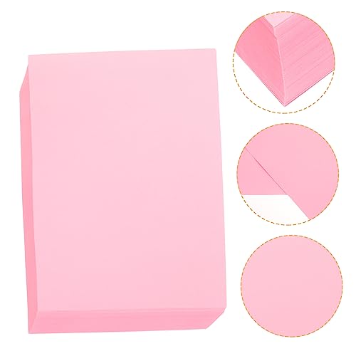 NESTINGHO 100 Blatt farbiges A4-Papier kreativpapier Druckerpapier printing paper Origami gefaltetes Papier farbiges Druckpapier Origami-Papier DIY-Material Bastelpapier für kinder Rosa von NESTINGHO