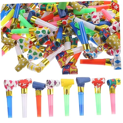 NESTINGHO 100st Drachenpfeife 100 Stück Geburtstagsgeschenke Pfeife Für Kinder Partygebläse Krachmacher Geburtstagsparty-hüte Partygeschenke Für Lärmmacher Partykrachmacher Blasrohr Plastik von NESTINGHO