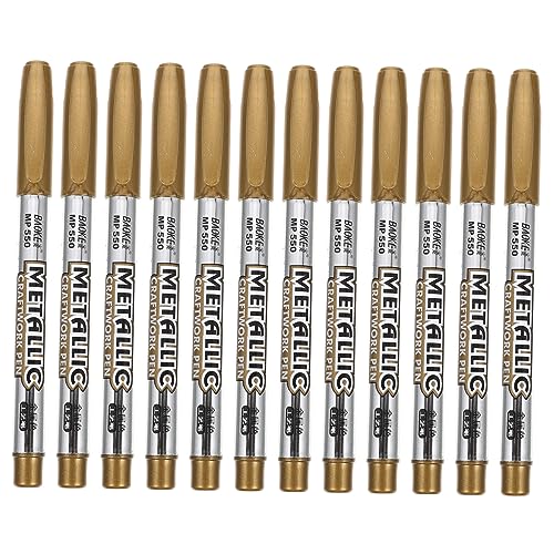 NESTINGHO 12pcs Metallic Marker Zeichen Marker Stifte Metallic Painting Marker Marker Stift von NESTINGHO