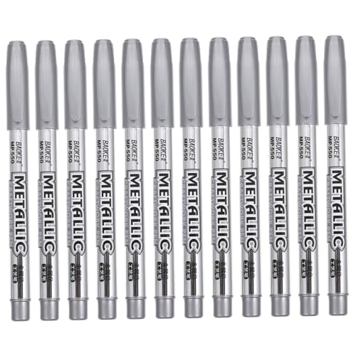 NESTINGHO 12pcs Metallic Marker Zeichen Marker Stifte Metallic Painting Marker Marker Stift von NESTINGHO