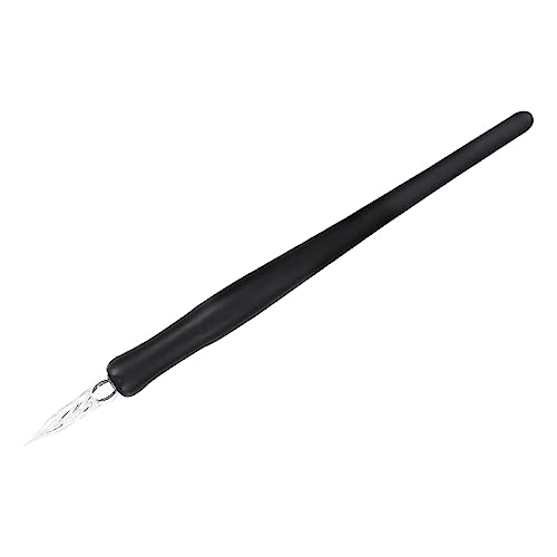 NESTINGHO 1Stk Dip-Stift künstlerischer Zeichenstift Fiberglas-Stift Designer-Stifte einzigartige Stifte schreibutensilien calligraphy kugelschreiber Tauchstift Schreibgerät hölzern Black von NESTINGHO