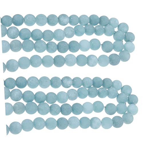 NESTINGHO 2 Aquamarinperlen wheinatsgeschenke gemstone beads halsketten Perlenhalskette raumdeko Basteln Sie lose Perlen Schmuckherstellung aus Perlen Charms-Perlen Abstandsperlen Naturstein von NESTINGHO