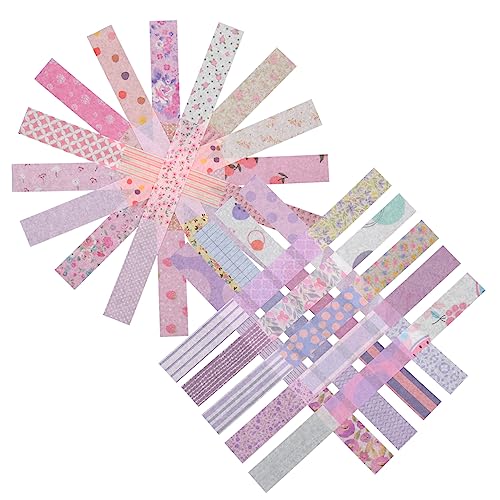 NESTINGHO 2 Sätze Japanisches Papier Streifenaufkleber für Journaling Washi Tape zum Verpacken von Geschenken kindergeschenke adventsgeschenke kinder dekorative Aufkleber Sammelalbum liefert von NESTINGHO