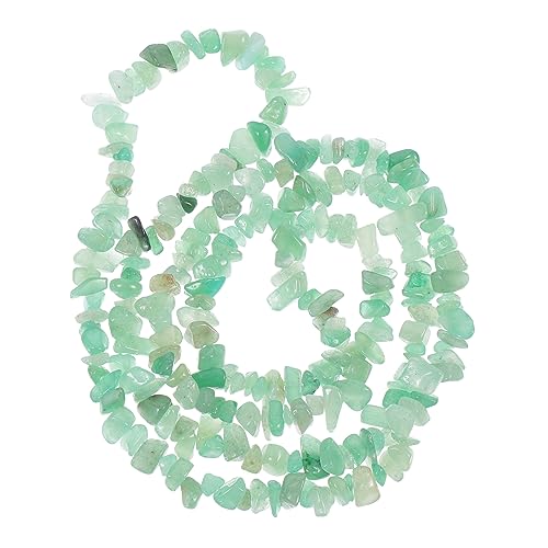 NESTINGHO 2 Saiten natürlicher Kristallkies natursteinperlen beads for bracelets Edelsteine ​​lose Perlen handgefertigte Ornamente Felsen DIY-Perlen Kristall lose Steine Kristallstein Green von NESTINGHO