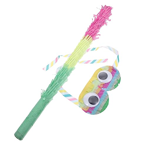 NESTINGHO 2St Piñata pinata stab Pinata Stöcke Pinata für Spiele Pinata für Feierlichkeiten Pinata-Sticks für Kinder Halloween-Ornamente Partygeschenk Kinderspielzeug Papier Colorful von NESTINGHO