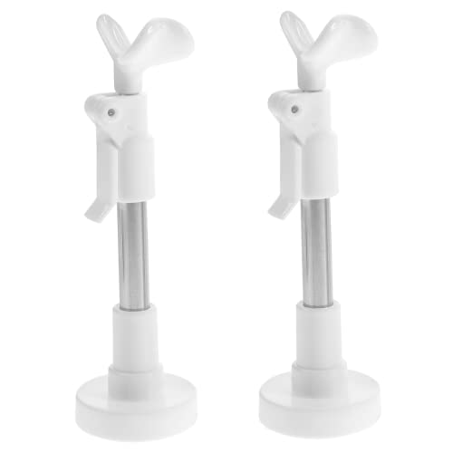 NESTINGHO 2St Puppenständer Figure Stand puppenzubehör Figurenaufsteller Modellaufsteller Puppet Holder Desktop-Puppe Steht Puppenkleidung Figurenständer Puppengestelle Kunststoff Weiß von NESTINGHO