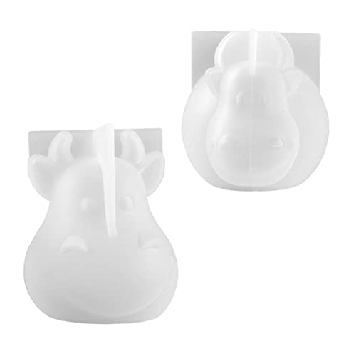 NESTINGHO 2st Silikonform Cakesicles Schimmel Kuh Backform Chinesische Tierkreis-ochsen-statue Gießformen Für Tiere Kuh-design-fondant Tierischer Kuchen Die Kuh Transparent Kieselgel von NESTINGHO