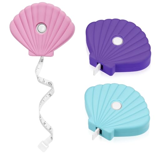 NESTINGHO 3 Stk Muschelbandmaß Stoffmaßband Maßband Bandkörper messen Maßband für Kleidung weiches Maßband maßkrug messband Maßband für Maßband für Körper PVC-Weichkleber von NESTINGHO