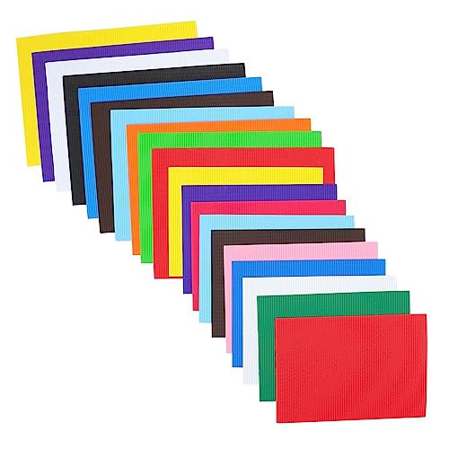 NESTINGHO 30 Blätter Wellpapier bastelmaterial für kinder verpackungsmaterial kreatives gewelltes Papier Verpackungen aus Wellpappe seidenpapier handgeschöpftes Farbpapier buntes DIY-Papier von NESTINGHO