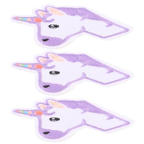 NESTINGHO 3St Einhorn-Patch applizierte Stickerei Hausdekorationen für zu Hause Stoffabziehbilder Applikation aufnähen kinder bastelset basteln für kinder Taschen-Patch Patch-Einhorn von NESTINGHO