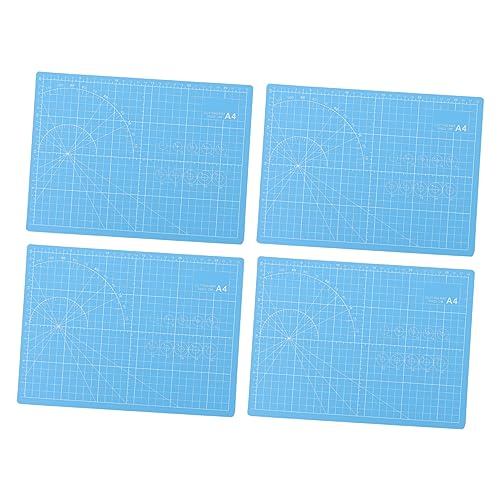 NESTINGHO 4 Stück Schneidbrett Professionelle Quilt-schneidepads Gravur Schneidematten Multifunktionale Schneidematten Tischschutz Schneidematten Quilten Von Gitterlinien Blue Pvc von NESTINGHO