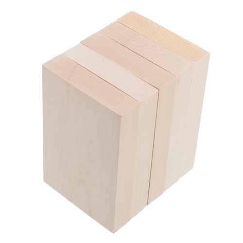 NESTINGHO 5 Stück Glatte Lindenholzbretter Blanko Unvollendete DIY Blöcke Bastelblöcke 20 x 15 Cm Natürliche Holzplatten Für Handwerk Kunstprojekte Und Dekoration von NESTINGHO