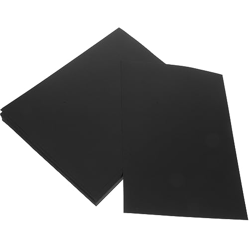 NESTINGHO 50 Stück Fotoalbum Schwarzes Papier Schwarzes Kartonpapier Faltpapier Selber Machen Bastelmaterial Schwarzer Karton Kartenpapier, Druckerpapier Kartenpapiere Black Papierstau von NESTINGHO