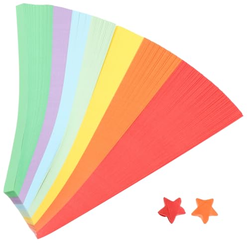 NESTINGHO 540 Stück Origami Papier Bunt Handarbeitspapier Für Basteln Sterne Falten DIY 15x15 Cm 10 Farben Hochwertig Ideal Für Kunstprojekte von NESTINGHO