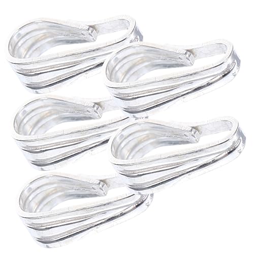 NESTINGHO 5St Zubehör für Guazi-Schnallen schmucksteine gemuse kristallanhänger schmuck werkzeug verbindet Charme Schmuckbügel Klemmclip für Schmuck Klemmclip für Halskette 925 Silber Silver von NESTINGHO