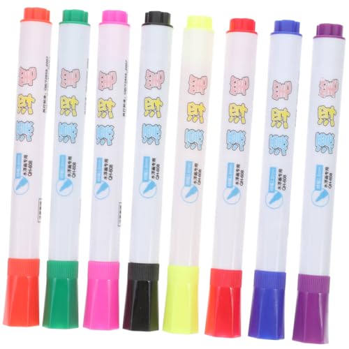 NESTINGHO 8st Schwebender Stift Aquarellmarker Für Whiteboard-marker Farbpinsel Pinsel Für Kinder Malen Stifte Abwaschbare Farbe Schwarze Markierungsstifte Schwimmender Malstift Plastik von NESTINGHO