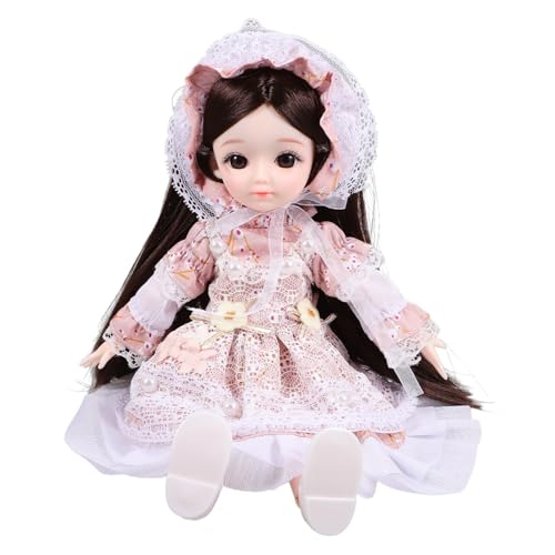 NESTINGHO BJD-Gelenkpuppe kinderspielzeug Puppen-Accessoires DIY- im Lolita-Stil Bjd-Puppenkörper Fee Bjd Mädchenpuppe Feenkleid Mini-Bjd- Süße Gliederpuppe Samt von NESTINGHO