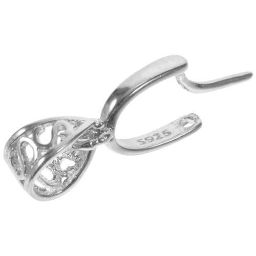 NESTINGHO Komplizierter Silberner Anhängeraufhänger Anhängerverschluss- Hängende Verschlussverbinder Perlenanhänger-anschlüsse Halsketten-anhänger- Charm-prise-bügel von NESTINGHO