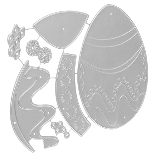 NESTINGHO Ostern sterben sterben Prägemappen Stanzform aus Metall Fotorahmen-Stanzformen Scrapbooking-Stanzformen Stanzformen für zu Hause handwerk schneiden sterben Kohlenstoffstahl Silver von NESTINGHO