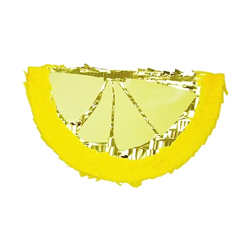 NESTINGHO Piñata Mini-Spielzeug Pinata suprise verweihnachtet gepps weihnachten Mini-Wassermelone Fiesta-Party-Dekorationen Sommerspielzeug Zitrone Goldfolie gelbe Süßigkeiten Papier Yellow von NESTINGHO