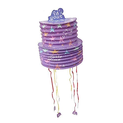 NESTINGHO Schnur Pinata-geschenkbox Festival-laternen-pinata Kinderspielzeug Mini-laternen Mini-spielzeug Lustig Mexikanische Piñata Mini-piñata Minispielzeug Für Kinder Papier Violett von NESTINGHO