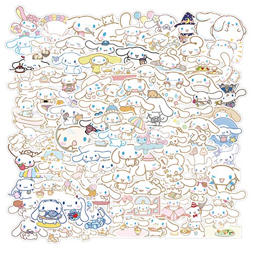 100 Stück Cinnamoroll Aufklebe, Cute Cartoon Stickers, Vinyl Wasserdicht Anime Stickers Set für Laptop Gitarre Skateboard Motorrad Fahrrad, Geeignet für Erwachsene Teenager Kinder von NEULEBEN