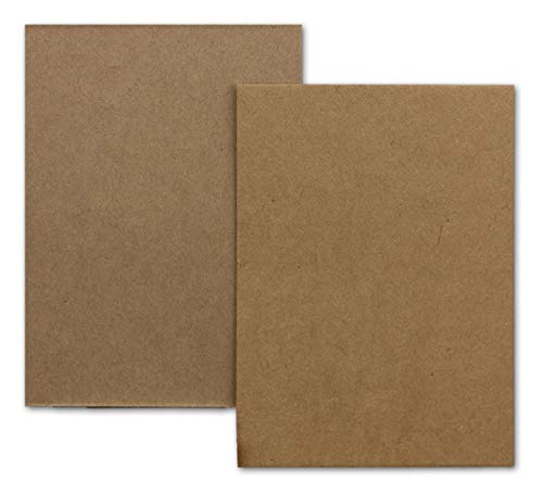 1000x Kraftpapier-Einzel-Karten Din A7 10,5x7,3 cm 410 g/m² braun Einladungs-Karten zum Selbstgestalten & Basteln ideale Geschenkanhänger Bastelkarte von NEUSER PAPIER