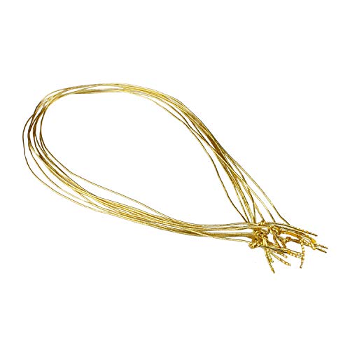 1000x Schmuckgummiband metallic Gold für Doppelkarten in Din A5 und Din Lang für Einladungen, Kirchenhefte, Menükarten, Broschuren, Liederhefte von NEUSER PAPIER