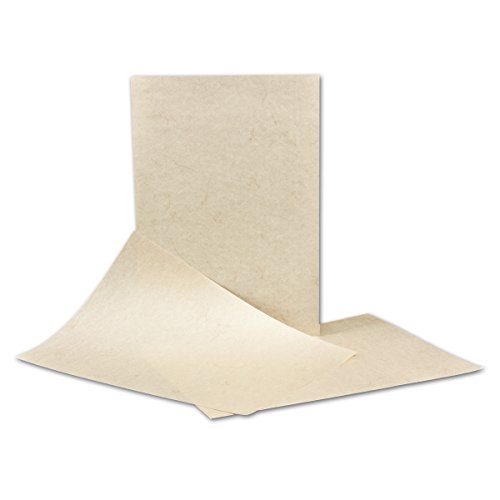 150 Stück DIN A4 Papier Bogen - 21 x 29,7 cm - Elefantenhaut HELL - 110 Gramm/m² - Urkundenpapier - Speisekarte - beschichtet von NEUSER PAPIER