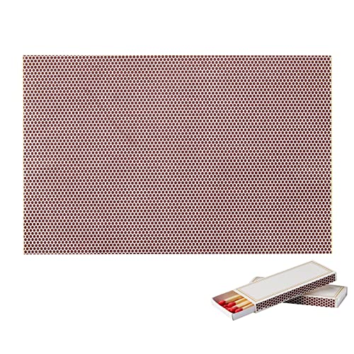 Streichholz Papier 21x14 cm, Treichholz Reibefläche, Selbstklebende Striker Streichhölzer Aufkleber Klebepapier von NEWCOMDIGI