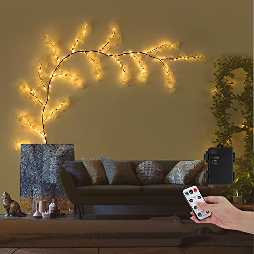 NEWNEN Zweige Lichter 150 LEDs Sakura Lichterketten Warmweiß Lichterbaum mit Netzstrom Betriebene, Künstliche Lichterzweige für Ostern Innen Wanddeko Aesthetic Room Décor von NEWNEN