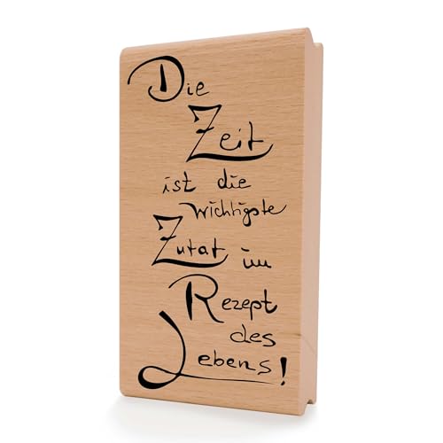 NEWSTAMPS Stempel Die Zeit ist die Wichtigste Motivstempel aus Holz & Gummi zum Karten und Geschenke basteln, Holzstempel für Sprüche, Spruchstempel, Textstempel, Scrapbook, Textilstempel, Deko NEWSTAMPS Stempel Die Zeit ist die Wichtigste Motivstempel aus Holz & Gummi zum Karten und Geschenke basteln, Holzstempel für Sprüche, Spruchstempel, Textstempel, Scrapbook, Textilstempel, Deko von NEWSTAMPS DIE STEMPELMACHER