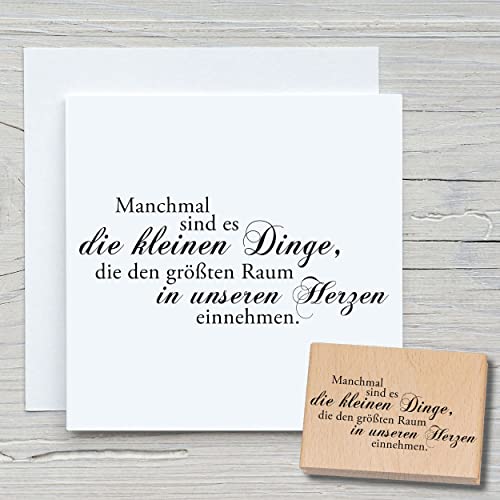 NEWSTAMPS Stempel Manchmal sind es die Motivstempel groß aus Holz & Gummi zum Karten basteln, Holzstempel, Sprüche, Spruchstempel, Textstempel, Schrift, Scrapbook, Textilstempel, Deko von NEWSTAMPS DIE STEMPELMACHER