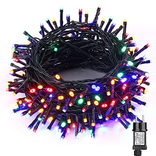 NEXVIN LED Lichterkette Weihnachtsbeleuchtung, 20M 200 LED Lichterkette Weihnachtsbaum Bunt Wasserdicht Erweiterbar mit 8 Modi & Timer für Weihnachten Innen Außen Deko von NEXVIN