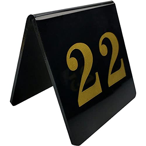 NEZIH Acryl-Tischnummern Für Zelte 1–10/20/30, Stapelbare Tischkarten Mit Vertikalen Nummernschildern, 80 X 80 Mm/One Color/1 To 20 von NEZIH