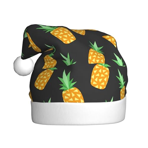 NEZIH Lebendige Ananas. Bedruckte Weihnachtsmütze, Weihnachtsmütze, Geschenke für Erwachsene, Urlaubsparty-Zubehör von NEZIH