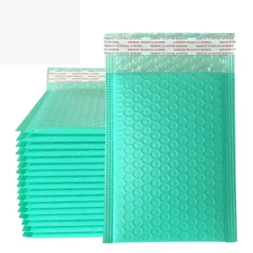 Luftpolstertaschen Luftpolsterumschläge, 100 Stück, Luftpolstertaschen, gepolsterte Umschläge, selbstklebende Versandumschläge, Versandtaschen, Verpackung for Unternehmen(Green,11 * 15cm) von NFOQRVKW