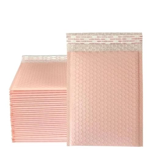 Luftpolstertaschen Luftpolsterumschläge, 100 Stück, Luftpolstertaschen, gepolsterte Umschläge, selbstklebende Versandumschläge, Versandtaschen, Verpackung for Unternehmen(Light pink,13 * 18cm) von NFOQRVKW