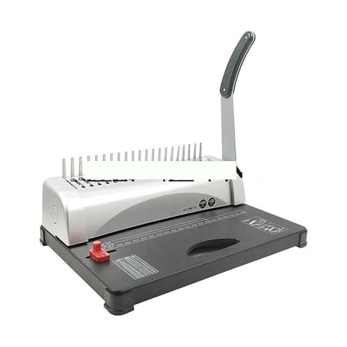 Bindegerät, A4 Papierbindemaschine Puncher Binder 21 Löcher Bindemaschine 12 Blätter Stanzen Bindung Office Home Tools, für A4, A5 oder kleinere Formate von NGBFF