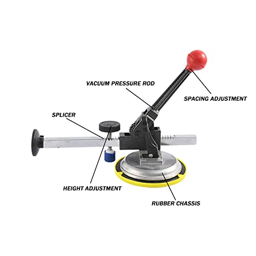 Seamless Naht Setter, 4-1 / 2-Zoll-Nahtsetzer mit verstellbarem Vakuumsaugnapf for Verbinden und Nivellieren von Nähten Professionelles Arbeitsplatten-Installationswerkzeug for Granit, Stein, Marmor, von NGBFF