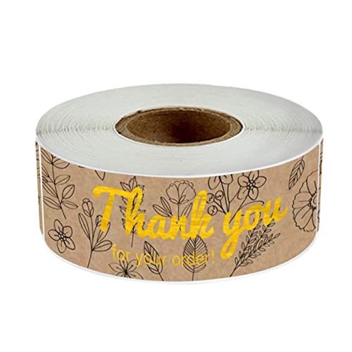 Aufkleber mit Aufschrift "Thank You for Your Supporting" für kleine Unternehmen, rechteckig, dekorative Versiegelungs-Etiketten für Geschenkbox, selbstklebend, 120 Dankeschön-Etiketten, 120 Stück von NGCG