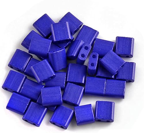 50 Stück 5 x 5 x 2 mm Glasperlen mit zwei Löchern, Miyuki Tila, lose Abstandsperlen zur Schmuckherstellung, DIY-Armband- und Halskettenzubehör (Farbe: 9)-13 von NGHRDGD