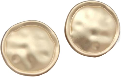 6 Stück unregelmäßig geformte goldene Metallknöpfe zum Nähen von Kleidung, handgefertigtes DIY-Zubehör, golden, 18 mm, 6 Stück-golden-18 mm, 6 Stück von NGHRDGD