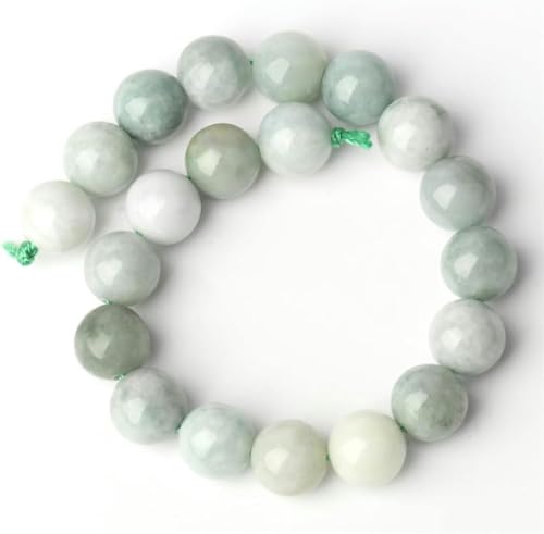 Jadeperlen Gn, runde lose Perlen zur Schmuckherstellung für Armbänder, 7,5/15 Zoll, Burma-Jade, 8 mm, 15 Zoll pro Strang von NGHRDGD