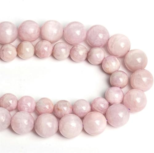 Rosa Chrysopras-Perle, runde lose Perlen zur Schmuckherstellung, DIY-Armbänder, 7,5 Zoll, Kunzit, 12 mm, ca. 14 Stück von NGHRDGD