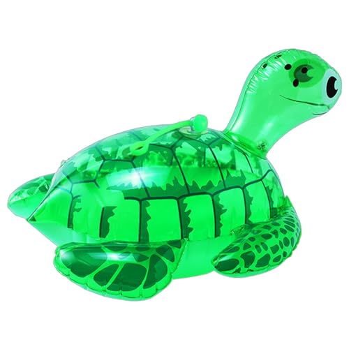 Aufblasbare Schildkröte, Schildkrötenspielzeug, Großer springender, leuchtender Schildkröten-Krötenballon, Cartoon-Tier-Ornament, lustige Partygeschenke für Kinder, Dschungel-Tierspielzeug, Heimdekora von NGUMMS